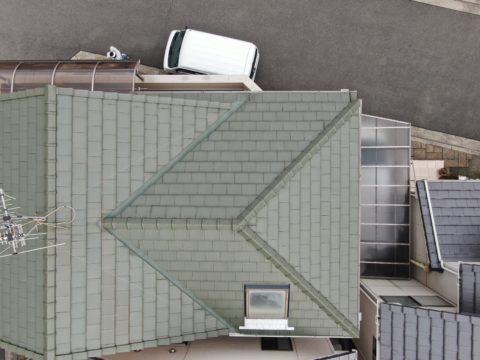 堺市中区　ドローン屋根調査
