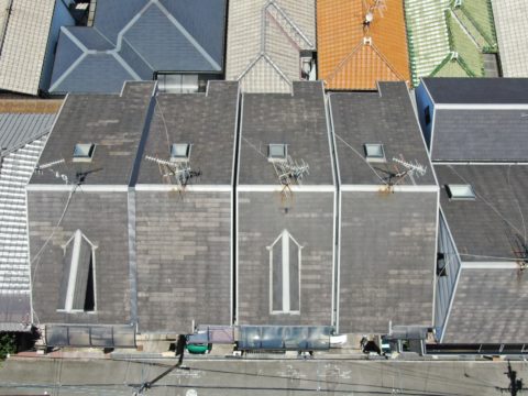 東大阪市　４棟　同時　外壁塗装　屋根塗装　