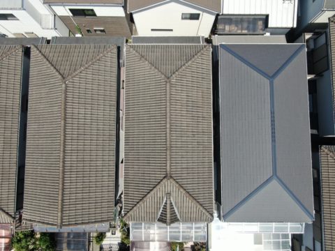 堺市西区　屋根塗装
