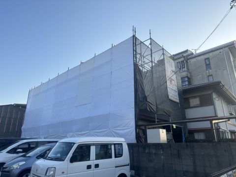 堺市北区　外壁塗装　屋根葺き替え工事