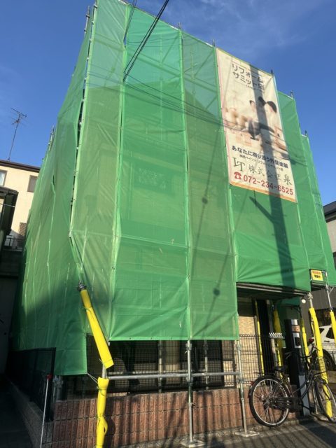 堺市北区　外壁塗装　防水工事