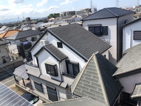堺市北区　屋根カバー工法